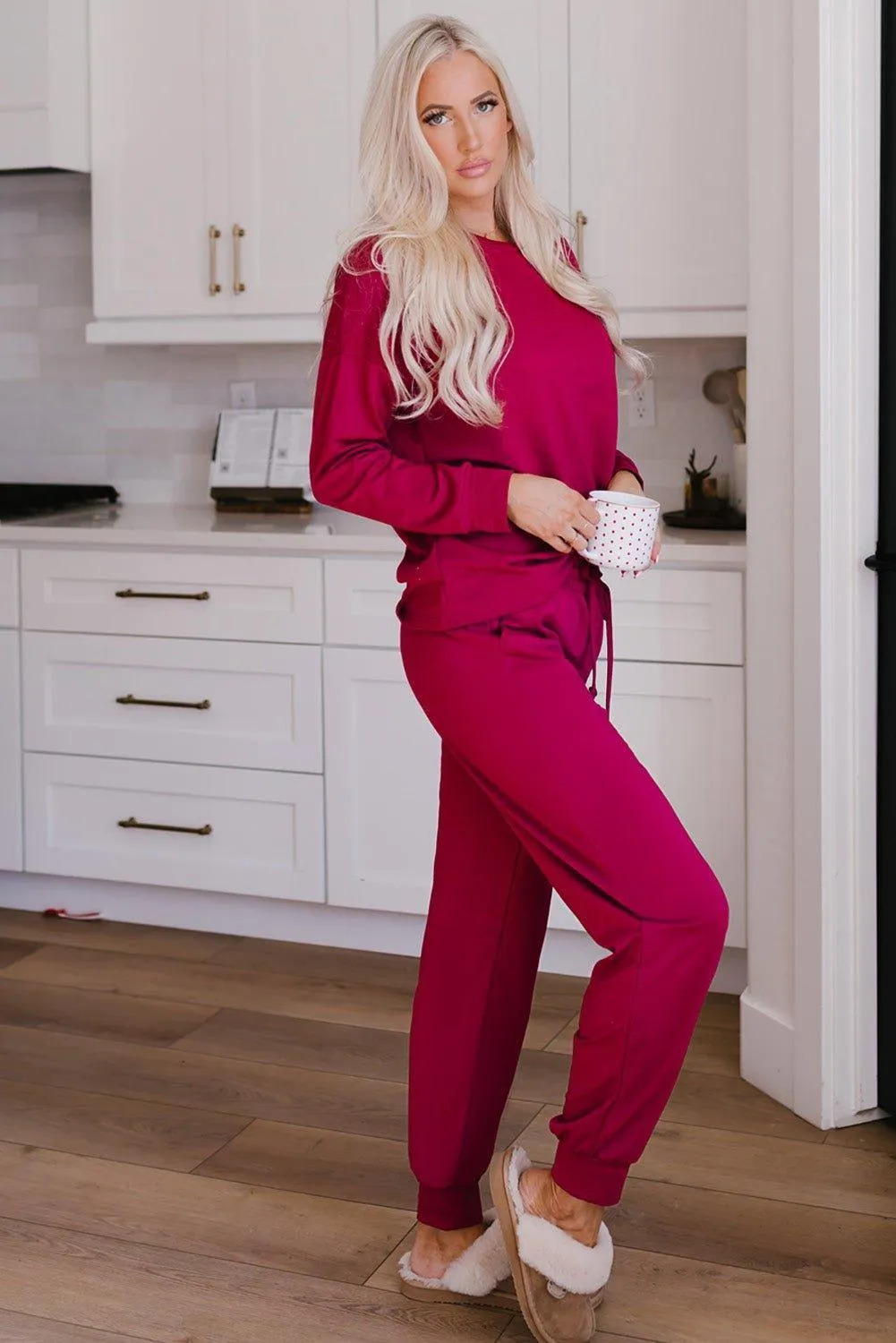 Snuggle Up Long Sleeve Lounge Jogger Set